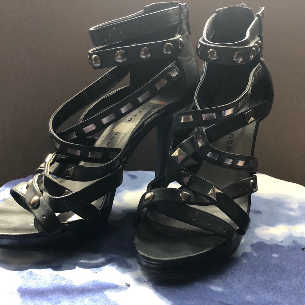 Studded heels